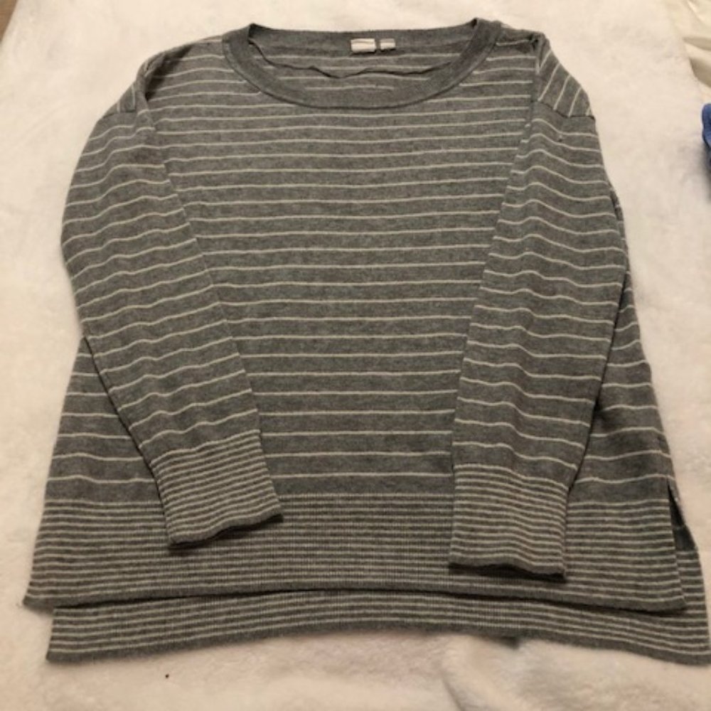 GAP Grey Stripe Sweater